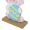 Glitzhome® 30.75" Easter Stacked Bunny Wooden Porch Décor